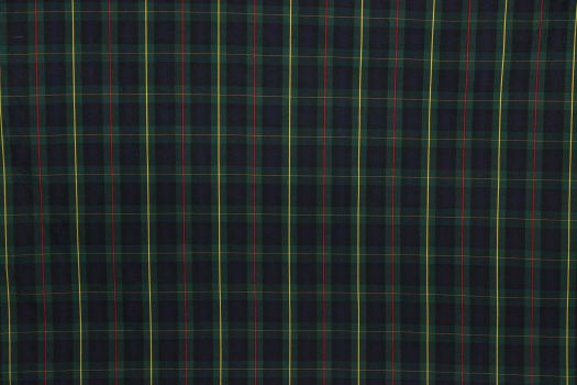 Tartan Plaid Fabric  Green/Navy/Yellow/Red - The Fabric Mill