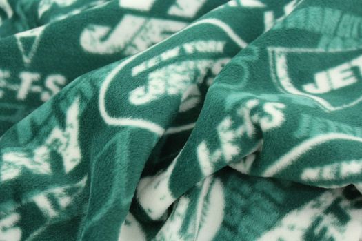 LARGE NY Jets NFL Handmade Fleece Tie Blanket 55x65 New 