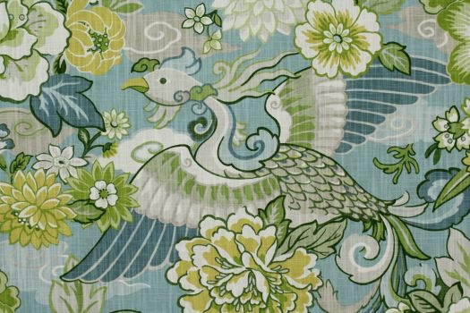 Kaufmann Lushan Garden Printed Cotton Drapery Fabric in Whimsical $22.95  per yard