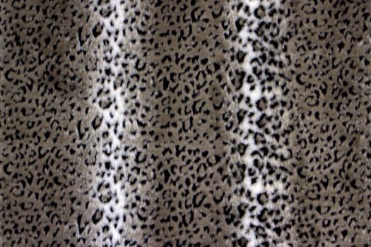 Faux Fur Snow Leopard Grey/Black