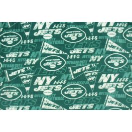 LARGE NY Jets NFL Handmade Fleece Tie Blanket 55x65 New 