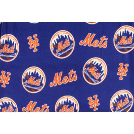 Fabric Traditions MLB New York Mets Fleece Fabric