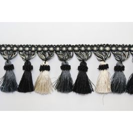 Tassel Fringe BF-1478 49/11 Gray/Silver